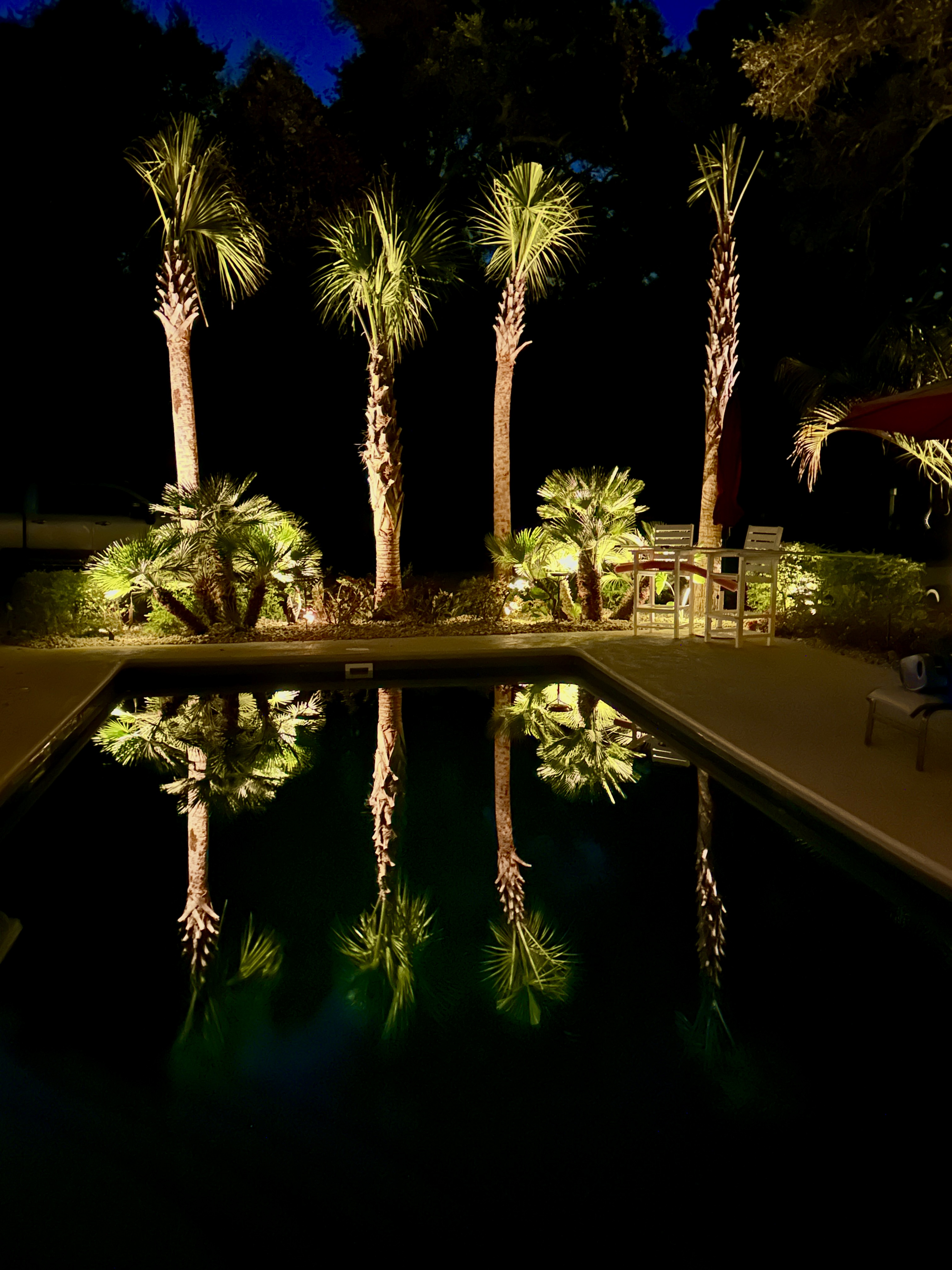 Pool Perimeter & Canopy Uplighting